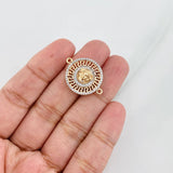 Herraje Tribal 3.8g / 1 in Dos Oros Amarillo Blanco 18K