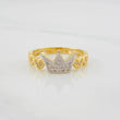 Crown Hearts Ring 2.8g / T7 Yellow Gold 18K
