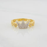 Crown Hearts Ring 2.8g / T7 Yellow Gold 18K