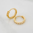 Candongas Carril 1.15g / 1/2 in Oro Amarillo 18K