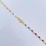 Chain Flor Mirror 1.15gr / 49.9cm / 1.8mm Three Golds +3 18K &