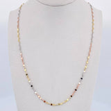 Chain Flor Mirror 1.15gr / 50cm / 1.9mm Three Golds +3 18K $