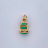 Pendant Esmeralda 1.5gr / 1.5cm / Esmeraldas 76 Pts Oro Amarillo 18K (Jewel) &
