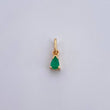 Pendant Drop 0.45gr / 1.1cm / Emerald 08 Pts 18K Yellow Gold (Jewel) &