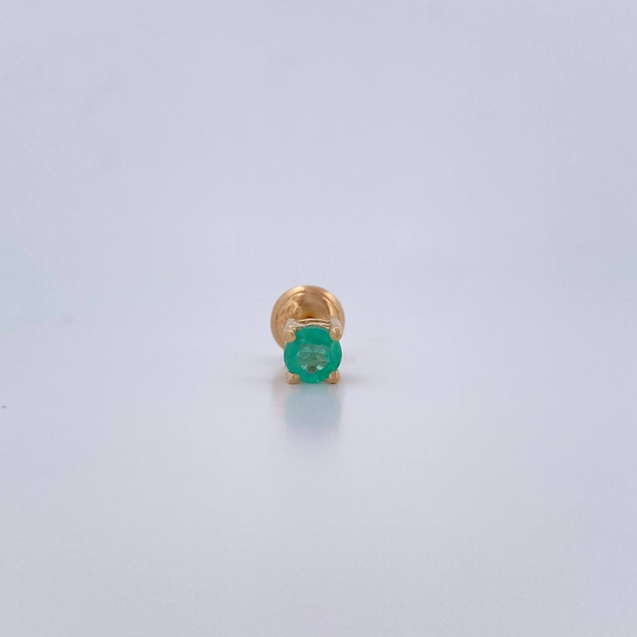 Top Four Claws 0.55gr / Emerald 14 Pts 18K Yellow Gold (Jewel) &