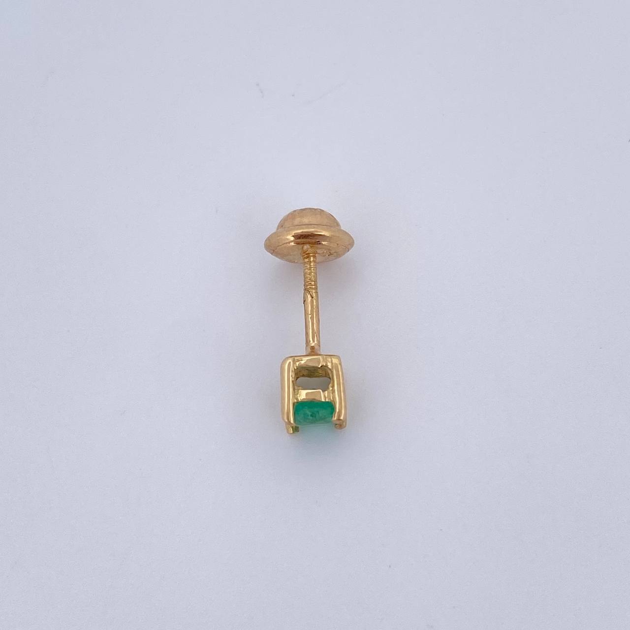 Top Four Claws 0.55gr / Emerald 14 Pts 18K Yellow Gold (Jewel) &