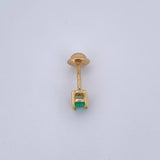 Top Four Claws 0.55gr / Emerald 14 Pts 18K Yellow Gold (Jewel) &