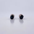 Stud Earrings Four Claws 1.6gr / Sapphires 1.06 Qts 18K White Gold (Jewel) &