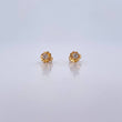 Topos Cuatro Garras 0.7gr / Diamantes 10 Pts Oro Amarillo 18K (Joya) &