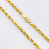 Rope Chain 9gr / 23 1/2 in / 3.4mm Yellow Gold +3 18K