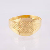 Anillo Malla Punteada 1.4 g / T6 3/4 Oro Amarillo 18K