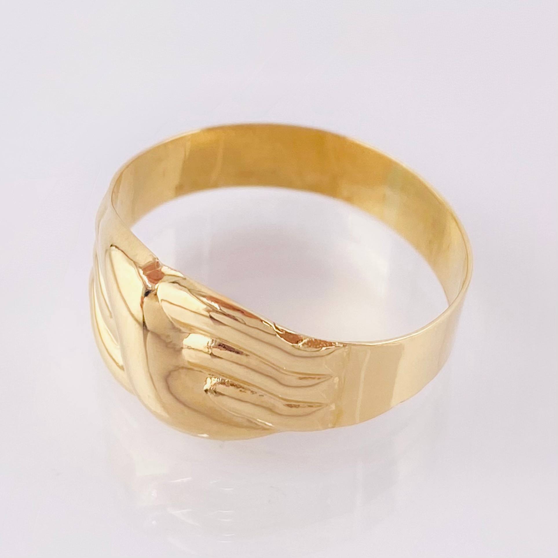 Linked Embrace Ring 2gr / T9 3/4 / Yellow Gold 18K