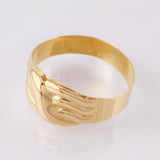 Linked Embrace Ring 2gr / T9 3/4 / Yellow Gold 18K
