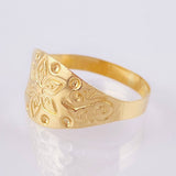 Anillo Flor Mandala 1.45 g / T7 1/4 Oro Amarillo 18K