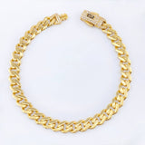 Pulso Cubano Monaco 10.35gr / 8 1/4 in / 7mm Oro Amarillo +4 18K ©
