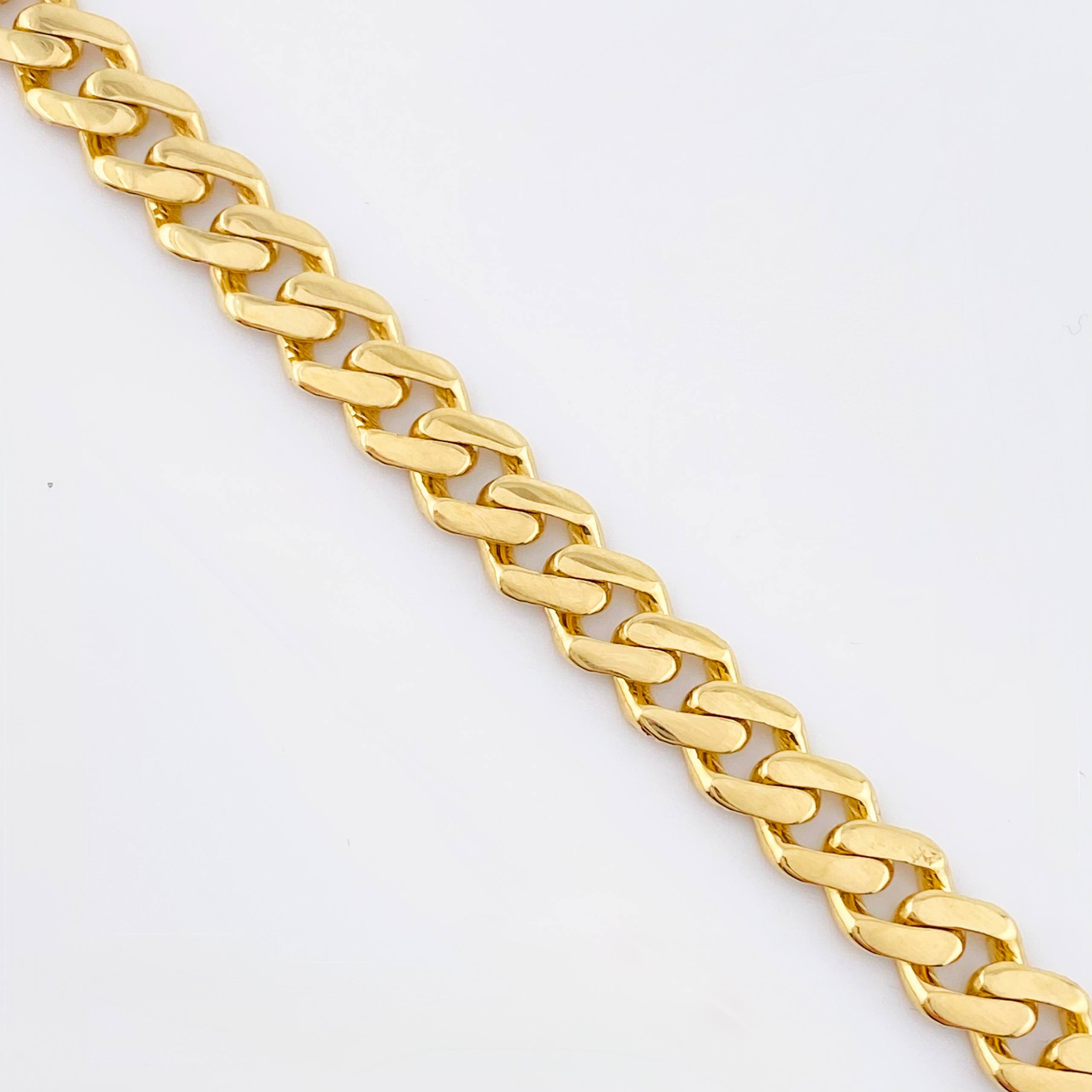 Pulso Cubano Monaco 10.5gr / 8 1/4 in / 6.9mm Oro Amarillo +4 18K