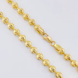 Cadena Militar Media Luna 30.95gr / 27 1/2 in / 5mm Oro Amarillo Nac.Esp. 18K ©
