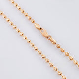 Cadena Militar Media Luna 10.65gr / 23 1/2 in / 3mm Oro Rosa Nac.Esp. 18K ©