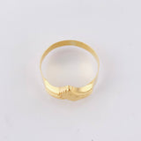 Anillo Curva Enlazada 1.7gr / T8 3/4 / Oro Amarillo 18K