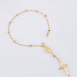Denario Bracelet Miraculous Virgin 2.3gr / 6 1/2 in / 3mm Three Golds 18K *