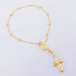 Pulso Denario Virgen Milagrosa 2.3gr / 7 in / 3mm Oro Amarillo 18K