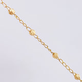 Pulso Denario Virgen Milagrosa 2.3gr / 7 in / 3mm Oro Amarillo 18K