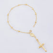 Pulso Denario Virgen Milagrosa 2.2gr / 7 in / 3mm Oro Amarillo 18K