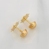 Helm Stud Earrings 0.6g / in / 8mm Yellow Gold 18K