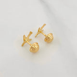 Airplane Stud Earrings 0.5g / in / 7mm Yellow Gold 18K