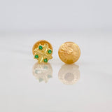 Stud Earrings Snowflakes 0.7g / in / 5.48mm Yellow Gold 18K