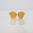 Crown Stud Earrings 0.55g / in / 7mm Yellow Gold 18K