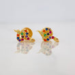 Snake Stud Earrings 1g / in / 5.4mm Yellow Gold 18K