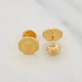 Crown Stud Earrings 0.7g / in / 7.8mm Yellow Gold 18K