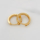 Candongas Carril 1.5g / 1/2 in Oro Amarillo 18K