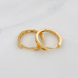 Candongas Carril 2.1g / 1/2 in Oro Amarillo 18K