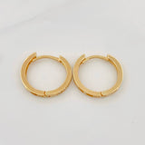 Candongas Carril 2.1g / 1/2 in Oro Amarillo 18K