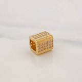 Charm Rectangular 1.7g / 1/4 in Yellow Gold 18K