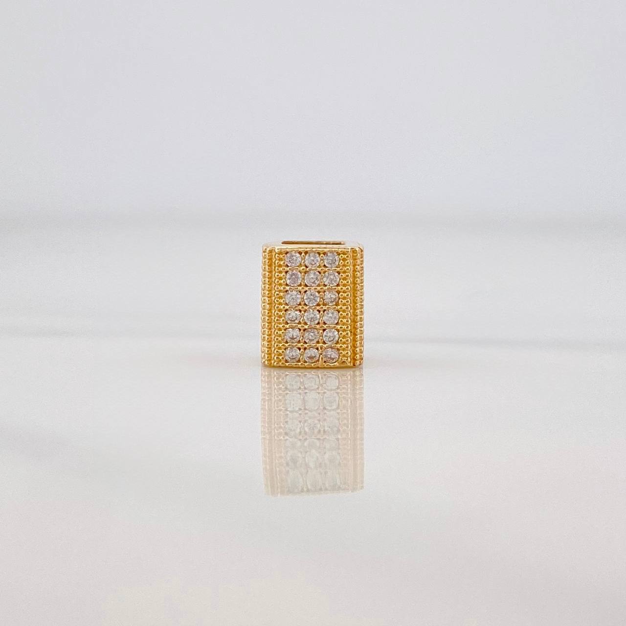 Charm Rectangular 1.7g / 1/4 in Yellow Gold 18K