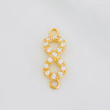 Charm Infinity 0.85g / 3/4 in Yellow Gold 18K