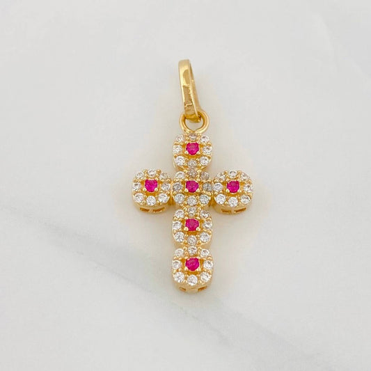 Dije Cruz Tupida 1.85g / 1 in Oro Amarillo 18K