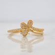 Anillo Flor Churumbela 2.3g / T6 3/4 Oro Amarillo 18K