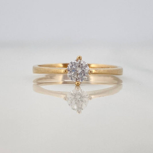 Anillo Solitario 2.25g / T7 3/4 Oro Amarillo 18K