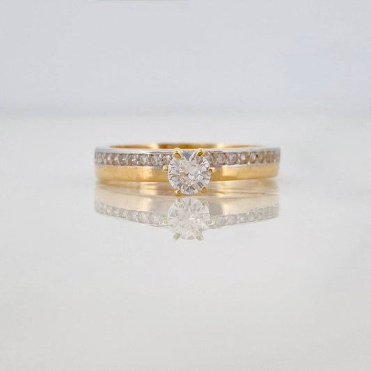 Anillo Solitario Churumbela 2.4g / T6 Oro Amarillo 18K