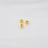 Plain Bead 3mm Yellow Gold 18K