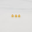 Plain Bead 3mm Yellow Gold 18K