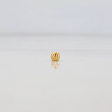 Diamond Cut Bead 3mm Yellow Gold 18K