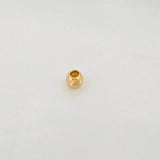 Diamond Cut Bead 3mm Yellow Gold 18K