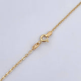 Cadena Aro Seguido Trebol 3gr / 45cm / Oro 18K $