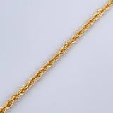 Rope Bracelet 3.05gr / 8.0in / +3 18K Gold $