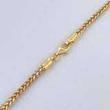Cadena Franco 8.65gr / 59.6cm / +3 Oro 18K $